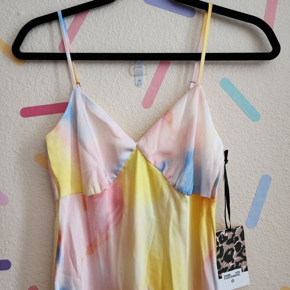 DVF Long Satin Sunset Midi Slip Dress NWT Diane von Furstenberg - Picture 6 of 11